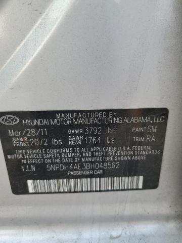 Photo 11 VIN: 5NPDH4AE3BH048562 - HYUNDAI ELANTRA 