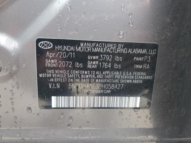 Photo 12 VIN: 5NPDH4AE3BH058427 - HYUNDAI ELANTRA GL 