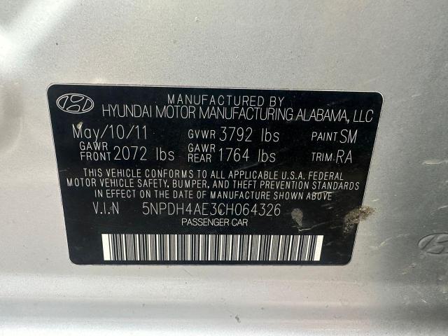 Photo 9 VIN: 5NPDH4AE3CH064326 - HYUNDAI ELANTRA GL 