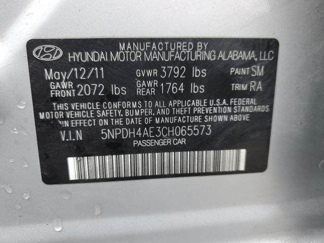 Photo 11 VIN: 5NPDH4AE3CH065573 - HYUNDAI ELANTRA GL 