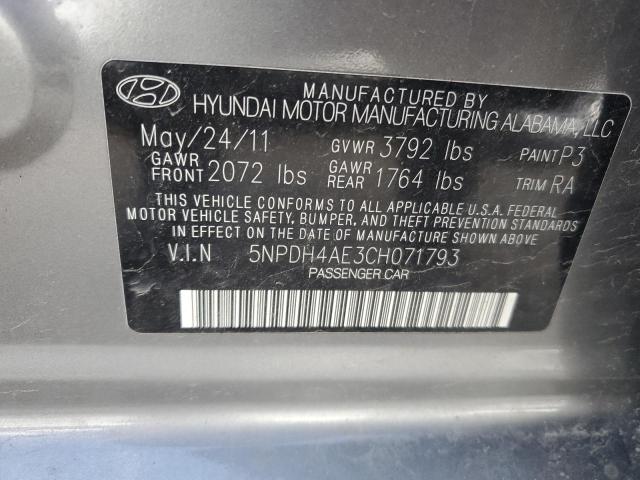 Photo 11 VIN: 5NPDH4AE3CH071793 - HYUNDAI ELANTRA 