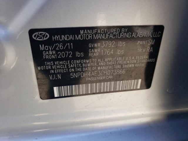 Photo 11 VIN: 5NPDH4AE3CH073866 - HYUNDAI ELANTRA 