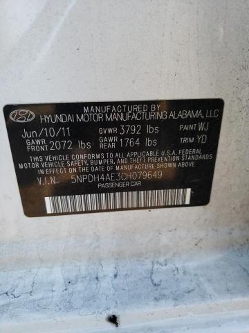 Photo 9 VIN: 5NPDH4AE3CH079649 - HYUNDAI ELANTRA GL 