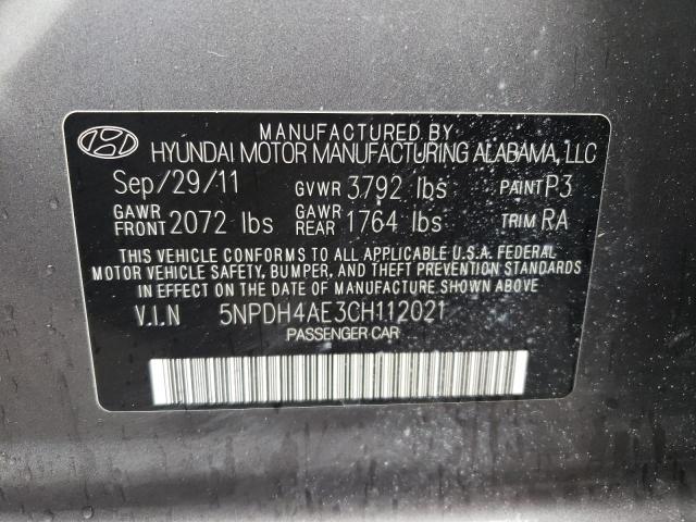 Photo 11 VIN: 5NPDH4AE3CH112021 - HYUNDAI ELANTRA 