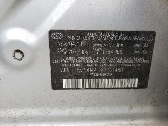 Photo 9 VIN: 5NPDH4AE3CH121480 - HYUNDAI ELANTRA GL 