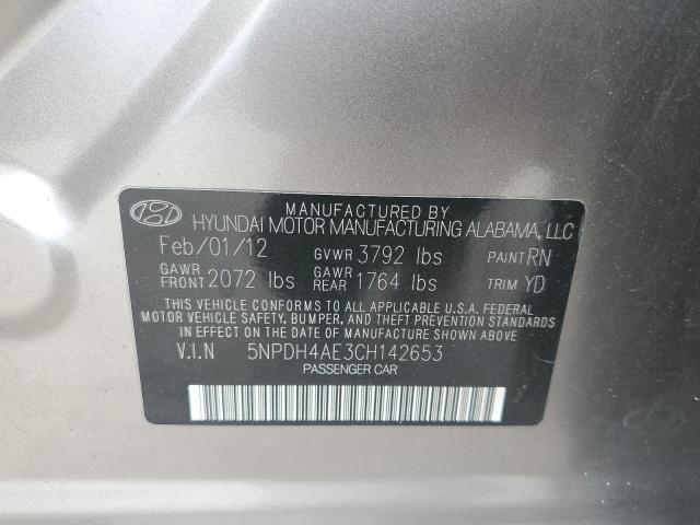 Photo 11 VIN: 5NPDH4AE3CH142653 - HYUNDAI ELANTRA 