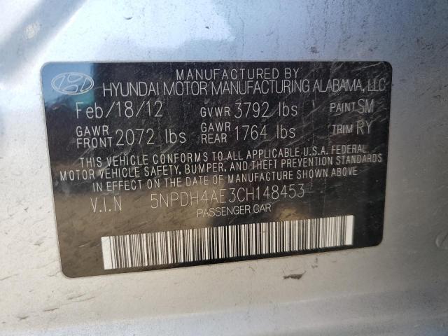 Photo 11 VIN: 5NPDH4AE3CH148453 - HYUNDAI ELANTRA GL 