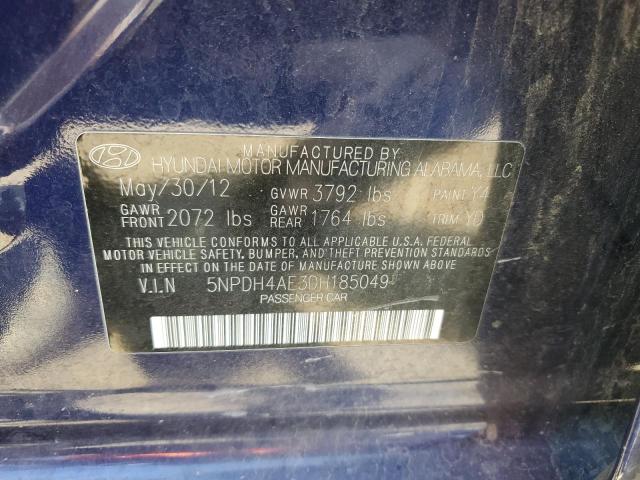 Photo 11 VIN: 5NPDH4AE3DH185049 - HYUNDAI ELANTRA 