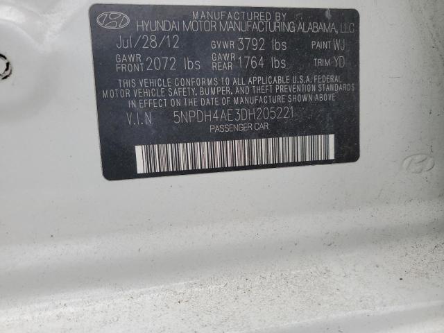 Photo 11 VIN: 5NPDH4AE3DH205221 - HYUNDAI ELANTRA GL 