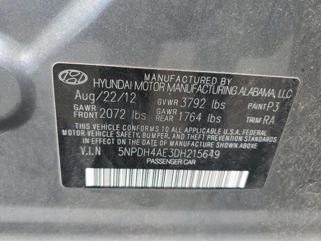 Photo 11 VIN: 5NPDH4AE3DH215649 - HYUNDAI ELANTRA 