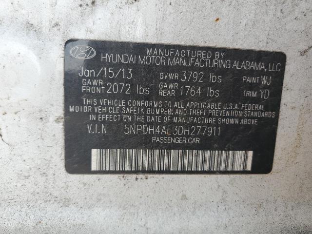 Photo 11 VIN: 5NPDH4AE3DH277911 - HYUNDAI ELANTRA GL 