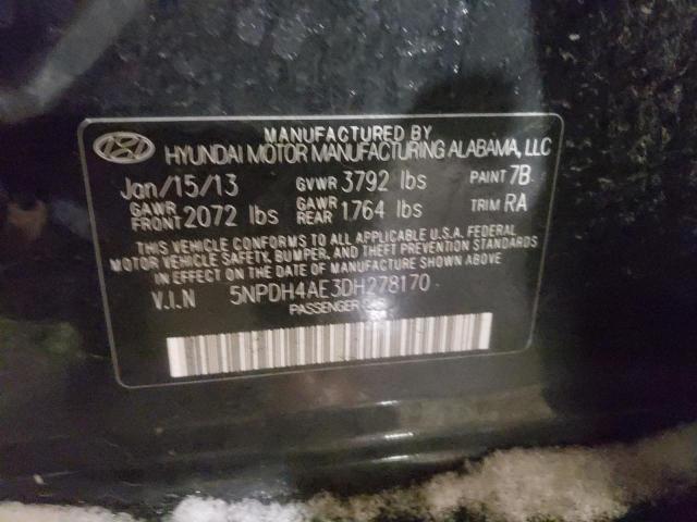 Photo 11 VIN: 5NPDH4AE3DH278170 - HYUNDAI ELANTRA GL 