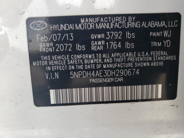 Photo 11 VIN: 5NPDH4AE3DH290674 - HYUNDAI ELANTRA 