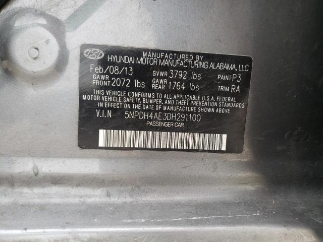 Photo 11 VIN: 5NPDH4AE3DH291100 - HYUNDAI ELANTRA GL 