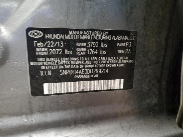 Photo 11 VIN: 5NPDH4AE3DH299214 - HYUNDAI ELANTRA GL 