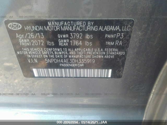 Photo 8 VIN: 5NPDH4AE3DH335919 - HYUNDAI ELANTRA 