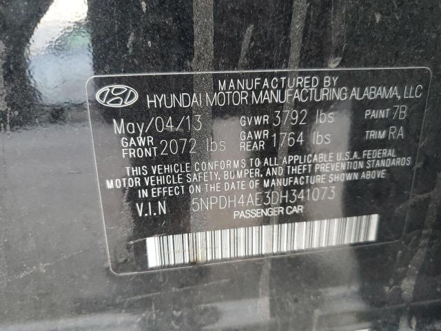 Photo 9 VIN: 5NPDH4AE3DH341073 - HYUNDAI ELANTRA GL 