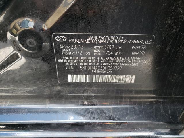 Photo 9 VIN: 5NPDH4AE3DH350727 - HYUNDAI ELANTRA GL 