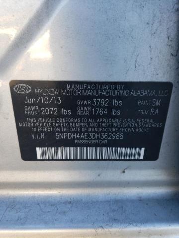 Photo 12 VIN: 5NPDH4AE3DH362988 - HYUNDAI ELANTRA GL 