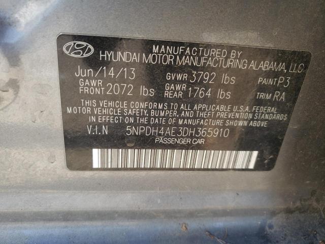 Photo 11 VIN: 5NPDH4AE3DH365910 - HYUNDAI ELANTRA GL 