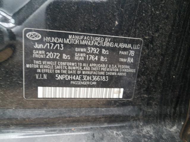 Photo 9 VIN: 5NPDH4AE3DH366183 - HYUNDAI ELANTRA GL 