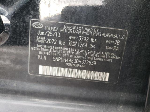 Photo 11 VIN: 5NPDH4AE3DH372839 - HYUNDAI ELANTRA 