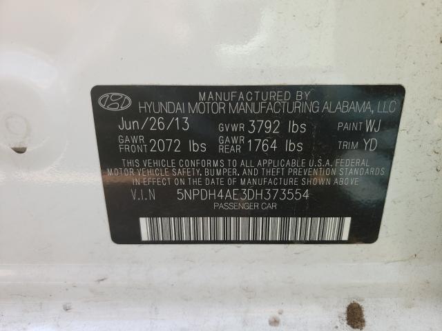 Photo 9 VIN: 5NPDH4AE3DH373554 - HYUNDAI ELANTRA GL 