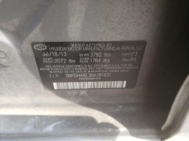 Photo 9 VIN: 5NPDH4AE3DH381931 - HYUNDAI ELANTRA GL 