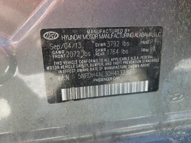 Photo 9 VIN: 5NPDH4AE3DH413230 - HYUNDAI ELANTRA GL 