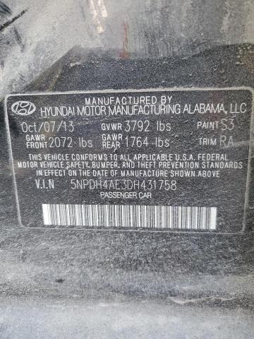 Photo 11 VIN: 5NPDH4AE3DH431758 - HYUNDAI ELANTRA 