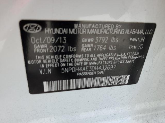 Photo 12 VIN: 5NPDH4AE3DH432697 - HYUNDAI ELANTRA GL 