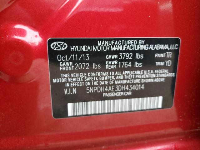 Photo 11 VIN: 5NPDH4AE3DH434014 - HYUNDAI ELANTRA GL 