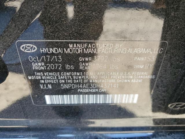 Photo 11 VIN: 5NPDH4AE3DH437141 - HYUNDAI ELANTRA GL 