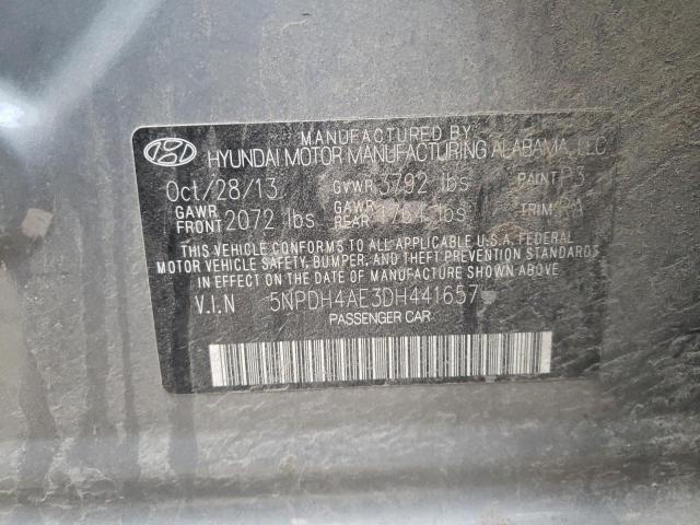 Photo 9 VIN: 5NPDH4AE3DH441657 - HYUNDAI ELANTRA GL 