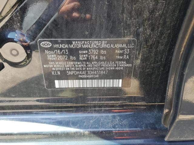 Photo 11 VIN: 5NPDH4AE3DH451847 - HYUNDAI ELANTRA GL 