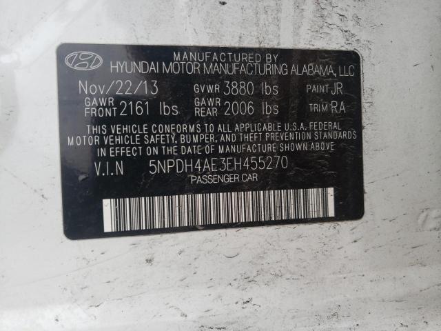 Photo 9 VIN: 5NPDH4AE3EH455270 - HYUNDAI ELANTRA SE 