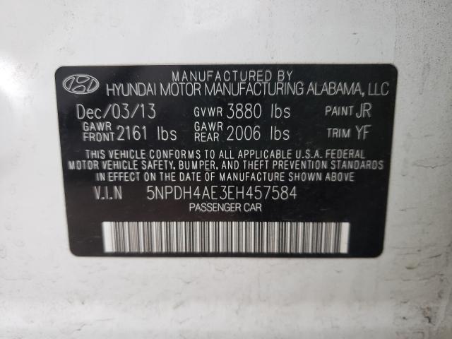 Photo 9 VIN: 5NPDH4AE3EH457584 - HYUNDAI ELANTRA SE 