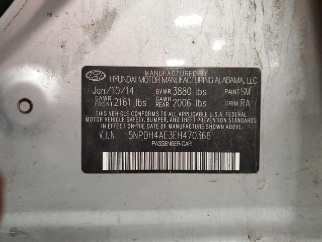 Photo 11 VIN: 5NPDH4AE3EH470366 - HYUNDAI ELANTRA SE 