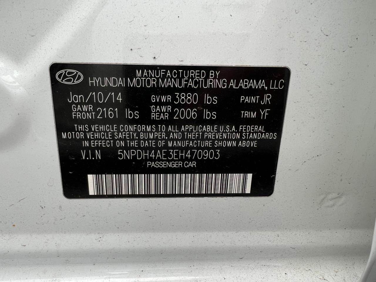 Photo 9 VIN: 5NPDH4AE3EH470903 - HYUNDAI ELANTRA 