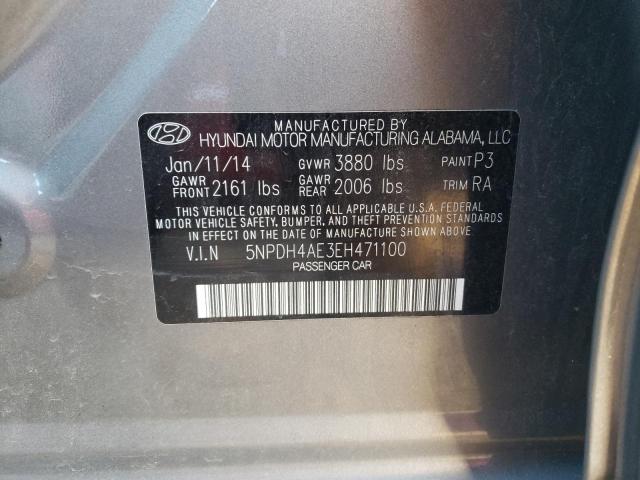 Photo 11 VIN: 5NPDH4AE3EH471100 - HYUNDAI ELANTRA SE 