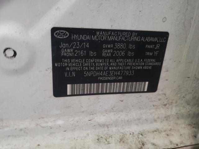 Photo 9 VIN: 5NPDH4AE3EH477933 - HYUNDAI ELANTRA SE 