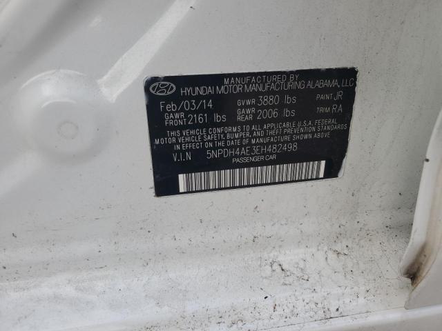 Photo 11 VIN: 5NPDH4AE3EH482498 - HYUNDAI ELANTRA 