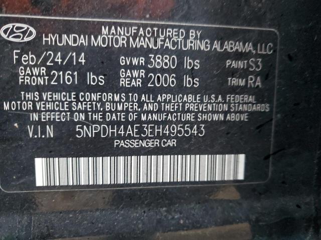 Photo 11 VIN: 5NPDH4AE3EH495543 - HYUNDAI ELANTRA SE 