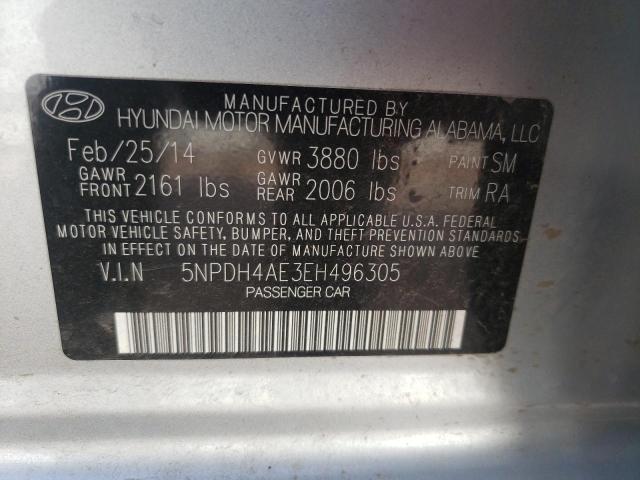 Photo 11 VIN: 5NPDH4AE3EH496305 - HYUNDAI ELANTRA SE 