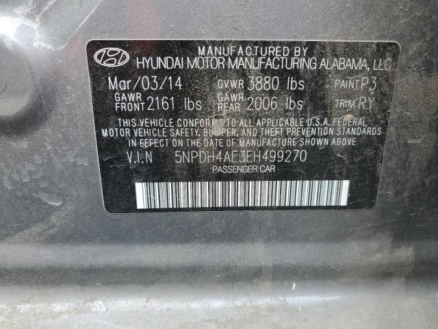 Photo 11 VIN: 5NPDH4AE3EH499270 - HYUNDAI ELANTRA SE 