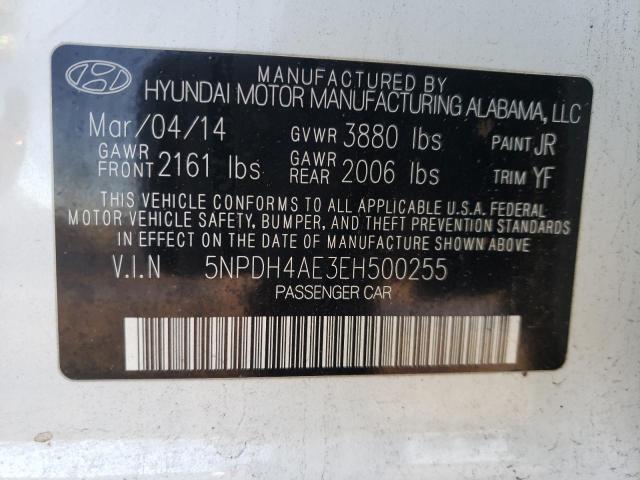 Photo 11 VIN: 5NPDH4AE3EH500255 - HYUNDAI ELANTRA SE 