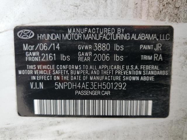 Photo 12 VIN: 5NPDH4AE3EH501292 - HYUNDAI ELANTRA 