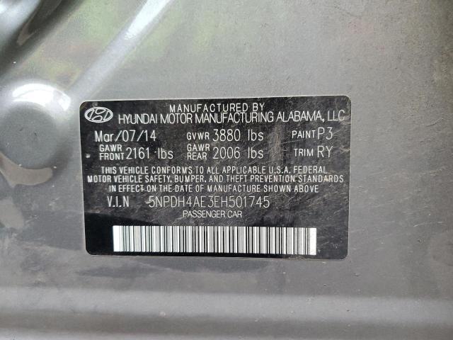 Photo 11 VIN: 5NPDH4AE3EH501745 - HYUNDAI ELANTRA SE 