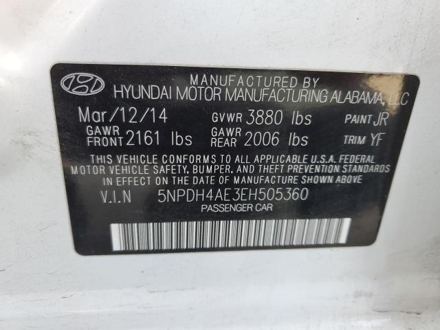 Photo 11 VIN: 5NPDH4AE3EH505360 - HYUNDAI ELANTRA 