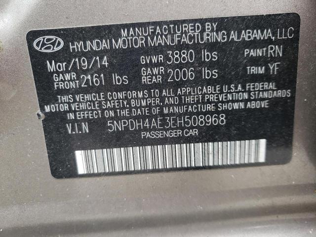 Photo 9 VIN: 5NPDH4AE3EH508968 - HYUNDAI ELANTRA 